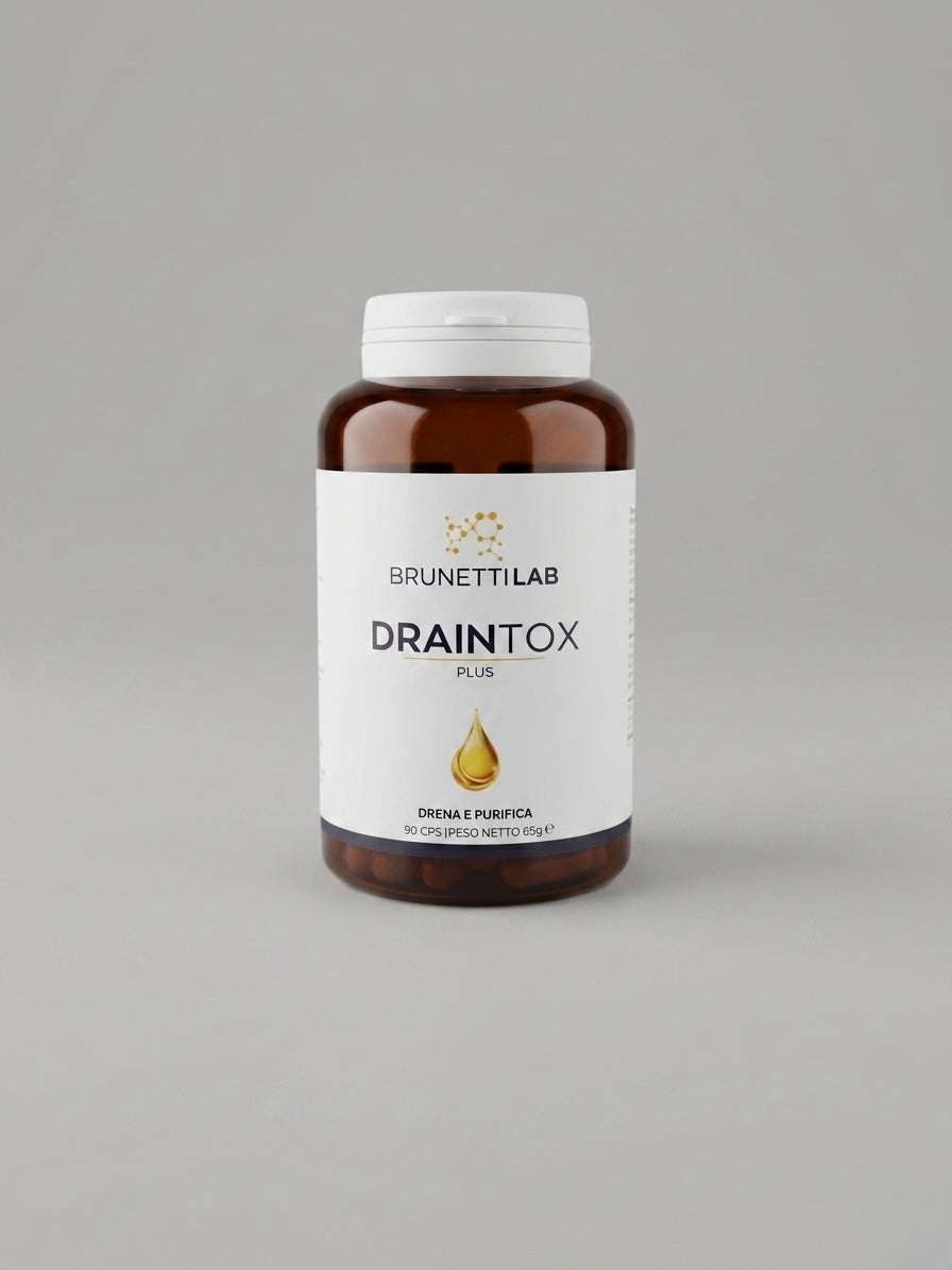 DrainTox - Integratore per Lipedema e Drenaggio Gambe - Formula con Bromelina