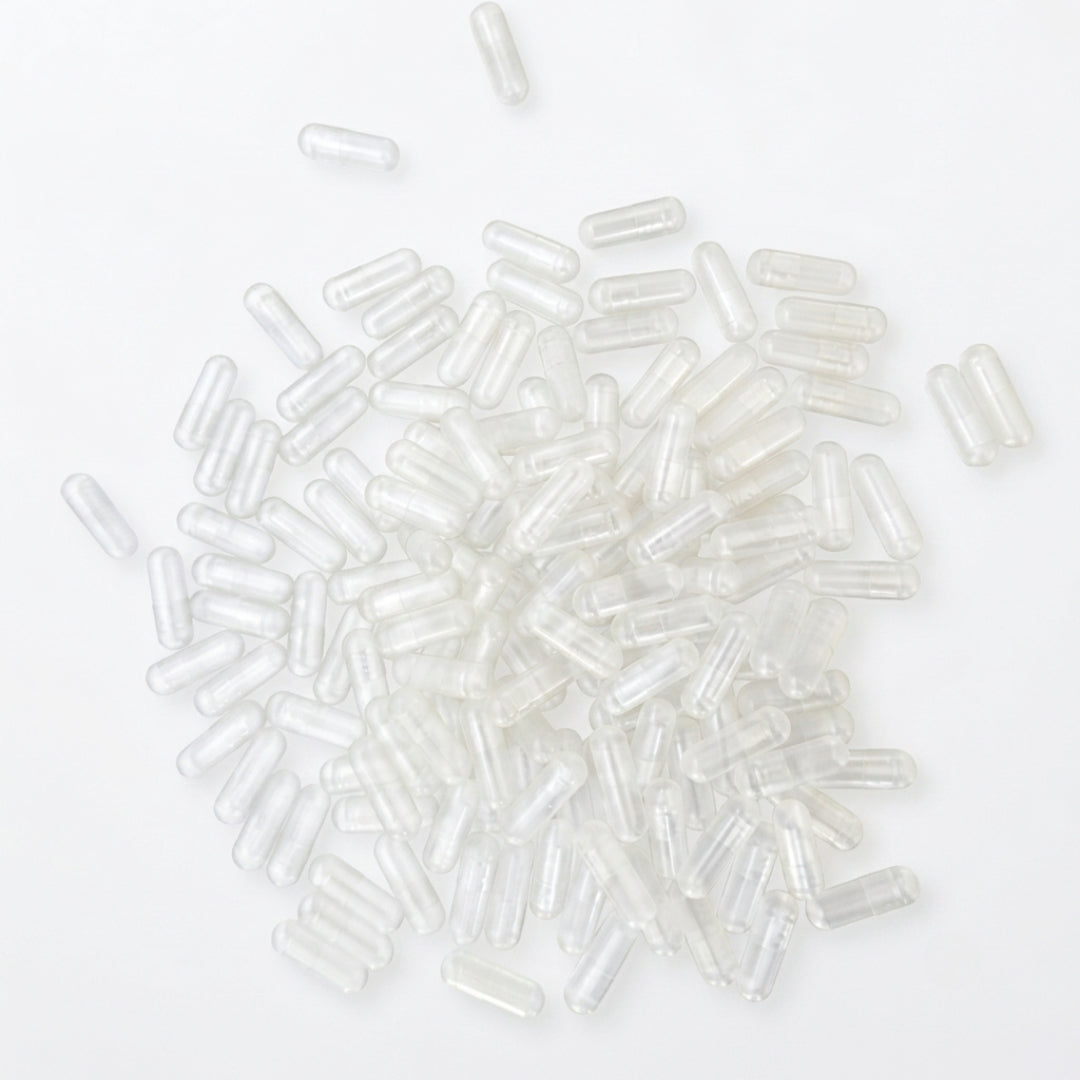 Capsule Vuote Vegetali in HPMC - Misura 00 (Trasparente)